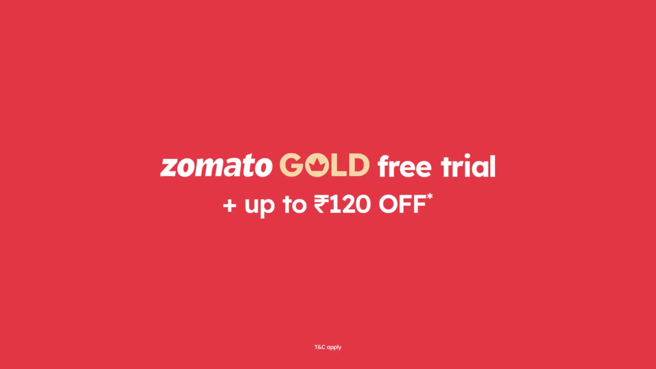 Zomato Gold Ad